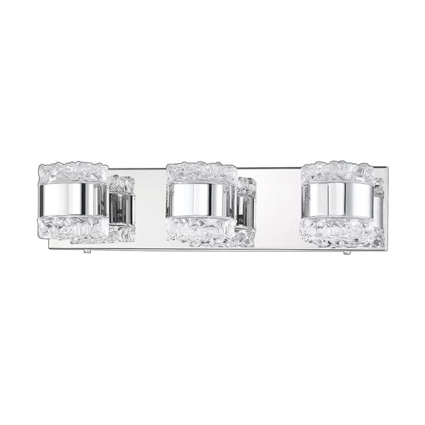 Kendal Lighting BAZIL Chrome 3-Light Vanity Light