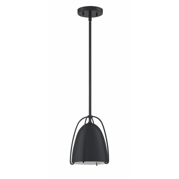 Kendal Lighting ALINA Mini Black 1-Light Pendant