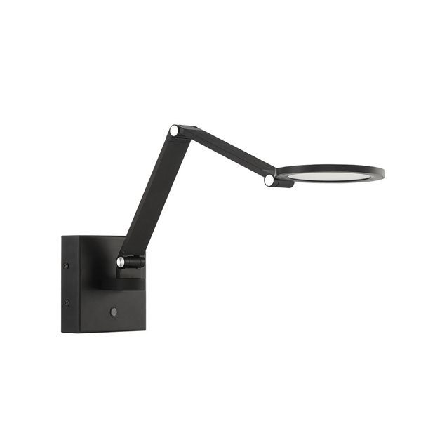 Kendal Lighting ROUNDO Black LED Swing Arm