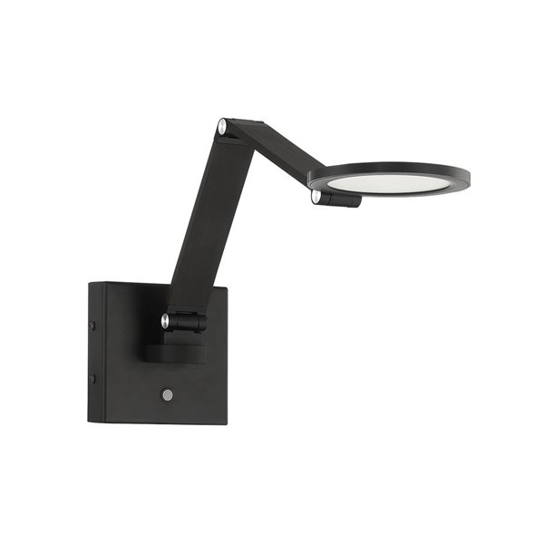 Kendal Lighting ROUNDO Black LED Swing Arm