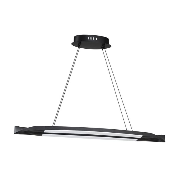 Kendal Lighting SERPHUS Black 38 Watt Integrated LED Island Light