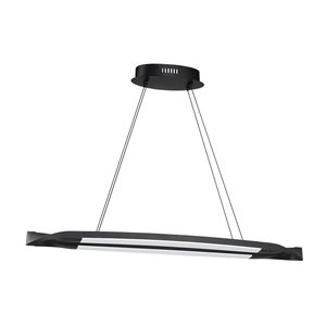 Kendal Lighting SERPHUS Black 38 Watt Integrated LED Island Light