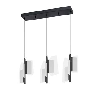 Kendal Lighting PHAEDRA Black 9-Light LED Island Light