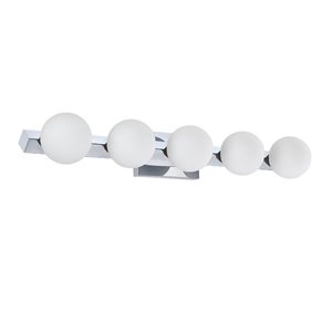 Kendal Lighting ORBITRON Chrome 5-Light Vanity