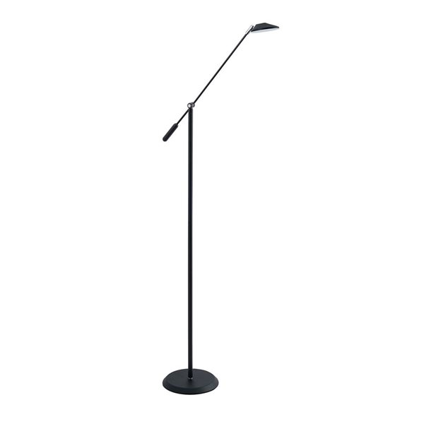 Kendal Lighting SIRINO Black/Chrome LED Floor Lamp