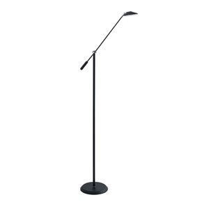 Kendal Lighting SIRINO Black/Chrome LED Floor Lamp