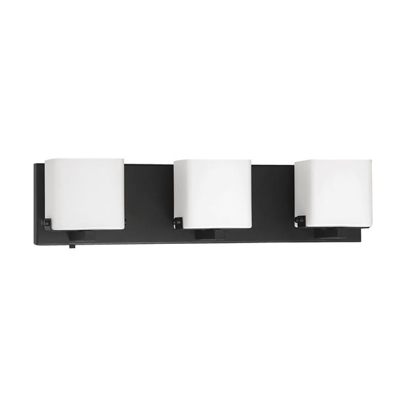 Kendal Lighting VEGA Black 3-Light Vanity Light