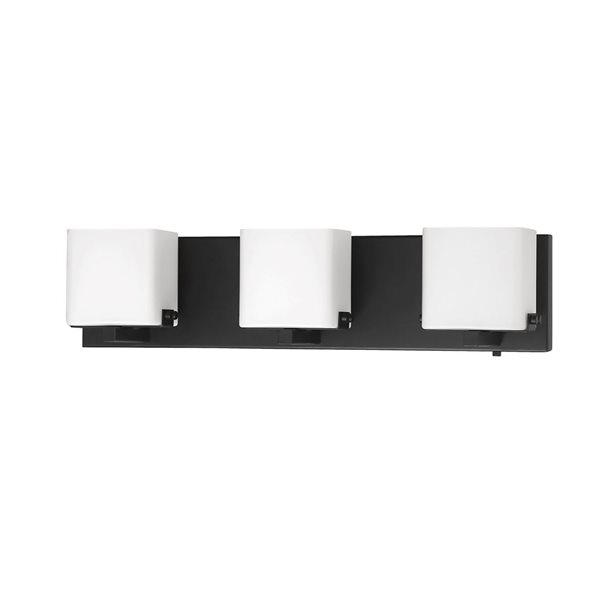 Kendal Lighting VEGA Black 3-Light Vanity Light