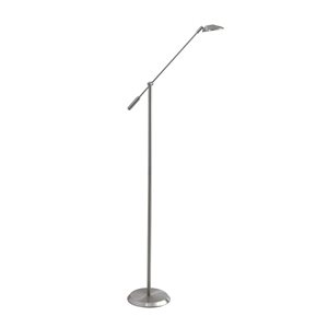 Kendal Lighting SIRINO Satin Nickel LED Floor Lamp