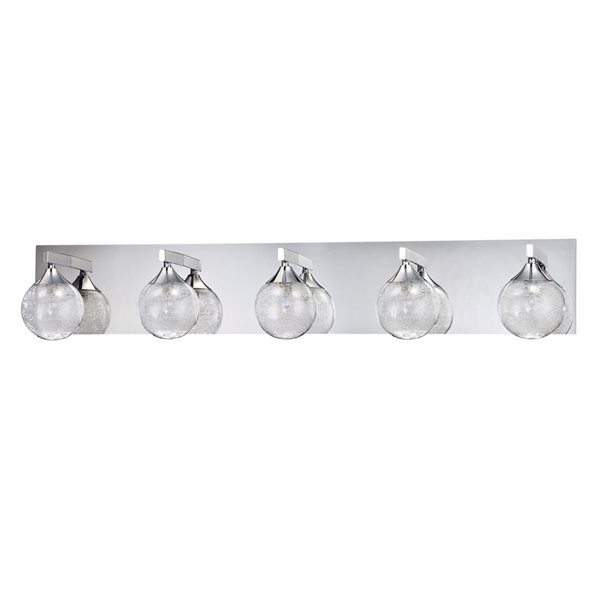 Kendal Lighting FYBRA Chrome 5-Light Vanity Light