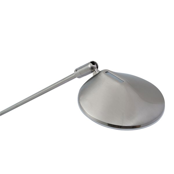 Lampe de bureau à DEL SIRINO Kendal Lighting, nickel satiné