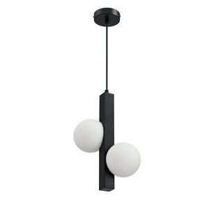 Kendal Lighting ORBITRON Black 1-Light Pendant