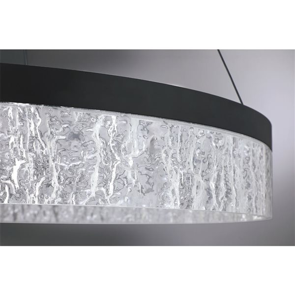 Kendal Lighting ARCTIC ICE Single Tier Ice LED Pendant