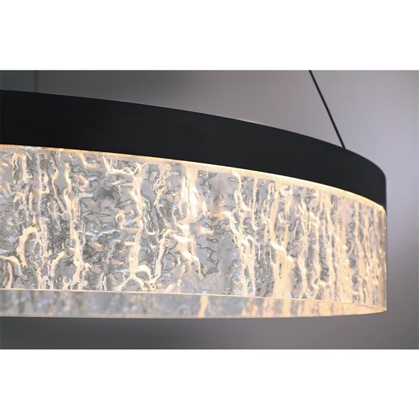 Kendal Lighting ARCTIC ICE Single Tier Ice LED Pendant