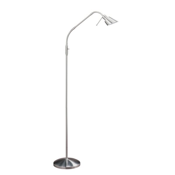 Lampe sur pied OSLO Kendal Lighting, nickel satiné