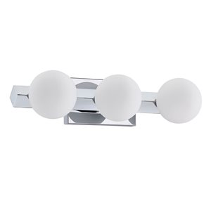 Kendal Lighting ORBITRON Chrome 3-Light G9 Vanity