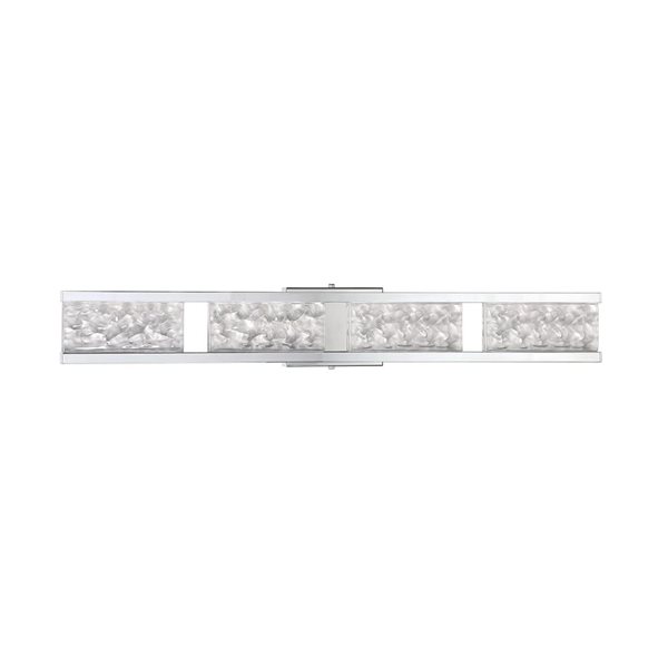 Kendal Lighting CALLAVIO Chrome 4-Light LED Vanity Light - Glass Style 6