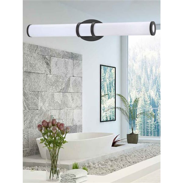 Kendal Lighting RINGS Black 30-in LED Vanity Light