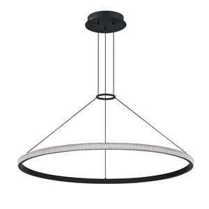 Kendal Lighting PRADO Black Single Tier LED Pendant