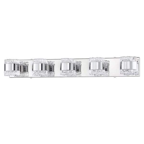 Kendal Lighting BAZIL Chrome 5-Light Vanity Light