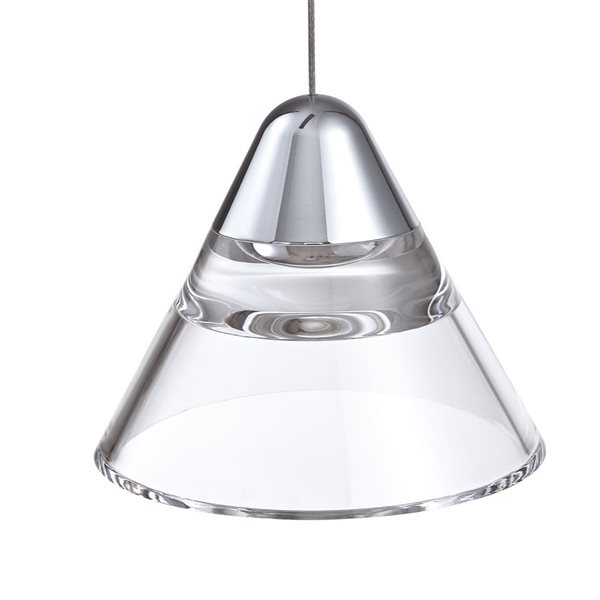 Kendal Lighting GEO Chrome 1-Light LED Pendant