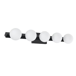 Kendal Lighting ORBITRON Black 5-Light Vanity