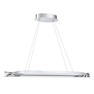 Kendal Lighting SERPHUS Chrome 38 Watt Integrated LED Island Light