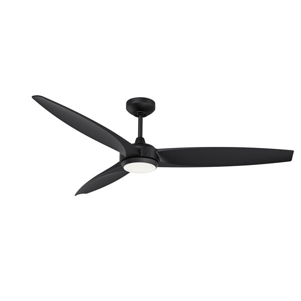 Kendal Lighting STELTRA 56-in Ceiling Fan - Matte Black