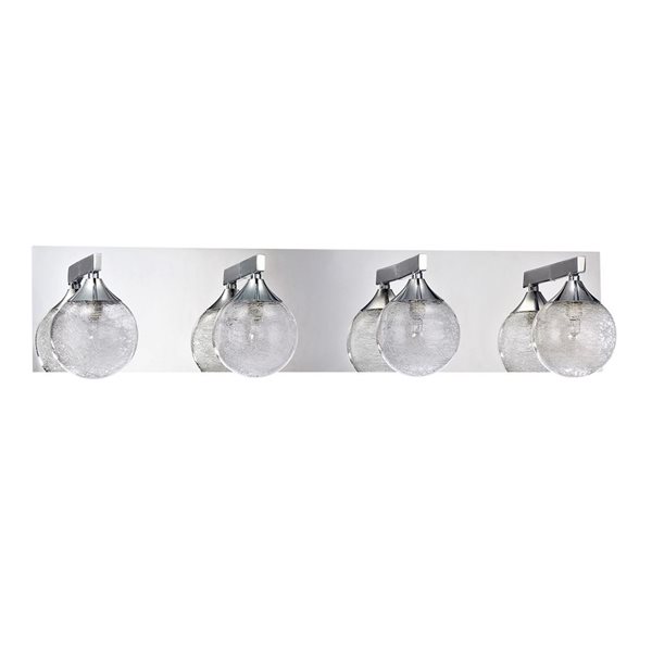 Kendal Lighting FYBRA Chrome 4-Light Vanity Light