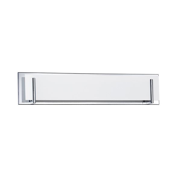 Kendal Lighting AURORA Chrome 5-Light White Glass Vanity Light