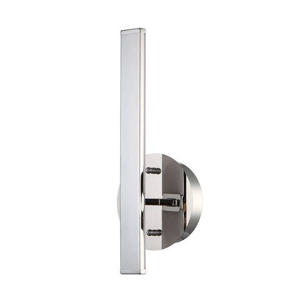 Kendal Lighting STRAIT-UP Chrome 13-in LED Wall Sconce - Inward Light Direction