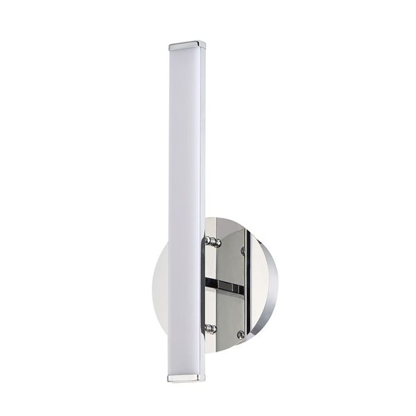 Kendal Lighting STRAIT-UP Chrome 13-in LED Wall Sconce - Outward Light Direction