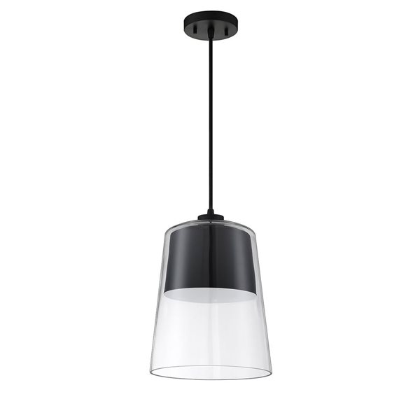 Kendal Lighting CALADON Black 1-Light Pendant