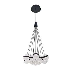 Kendal Lighting MYSTYKE Black 13-Light LED Pendant