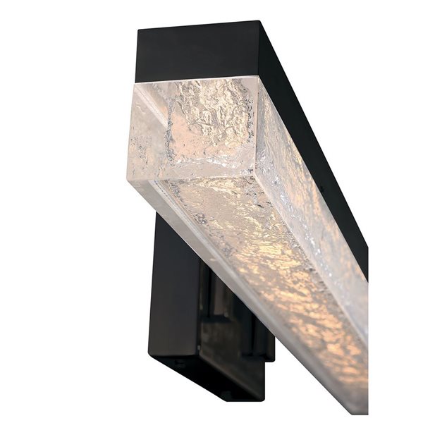 Kendal Lighting ICE AGE Black 24-in LED Vanity