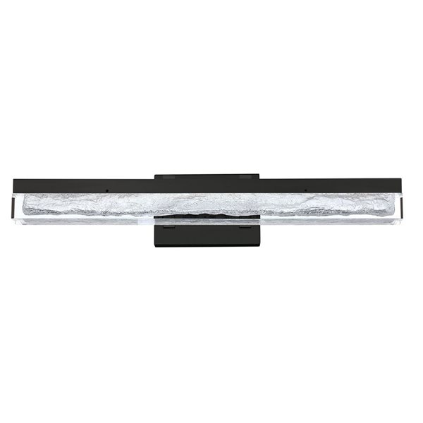 Kendal Lighting ICE AGE Black 24-in LED Vanity