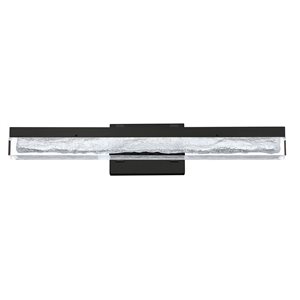 Kendal Lighting ICE AGE Black 24-in LED Vanity