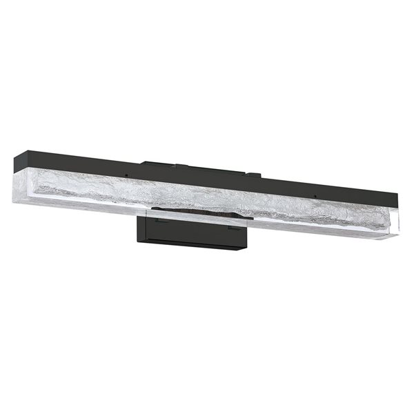 Kendal Lighting ICE AGE Black 24-in LED Vanity