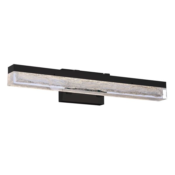 Kendal Lighting ICE AGE Black 24-in LED Vanity