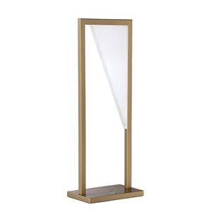 Lampe de table DEL VOXX par Kendal Lighting laiton huilé