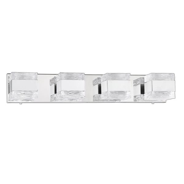 Kendal Lighting CUBIX Chrome 4-Light Vanity Light