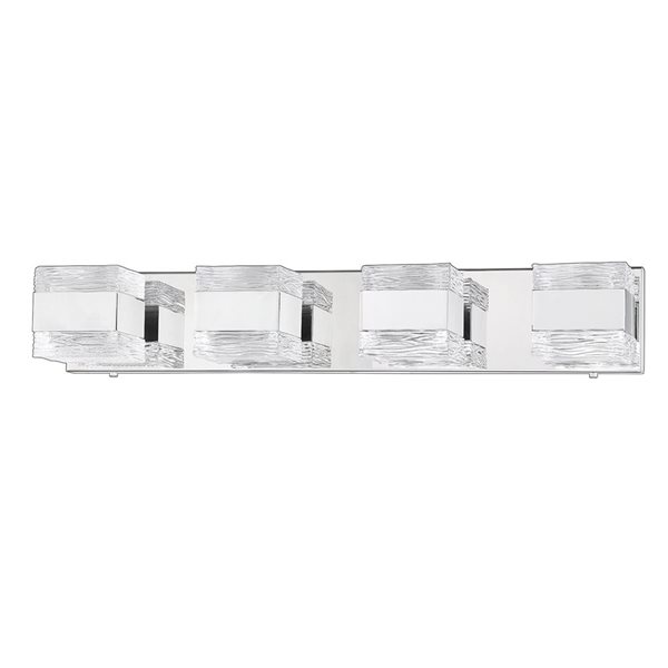 Kendal Lighting CUBIX Chrome 4-Light Vanity Light