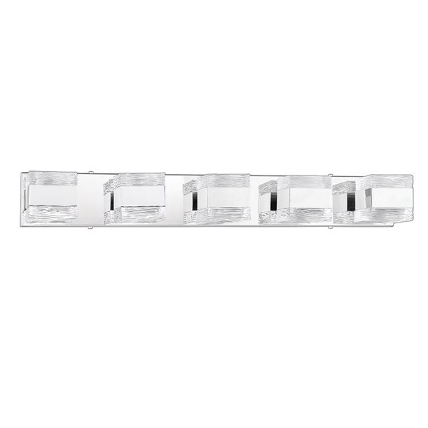 Kendal Lighting CUBIX Chrome 5-Light Vanity Light