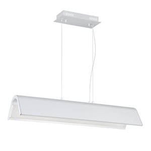 Kendal Lighting ULTIMOR Silver 40 Watt Integrated LED Island Light