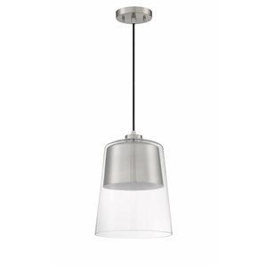 Kendal Lighting CALADON Satin Nickel 1-Light Pendant