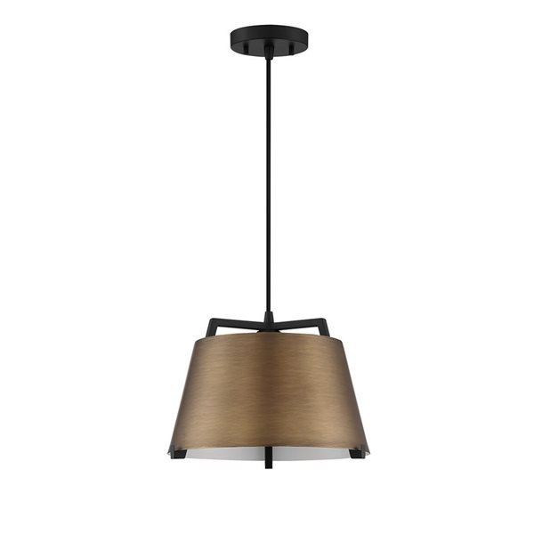 Kendal Lighting SKY Black/Brass 1-Light Pendant