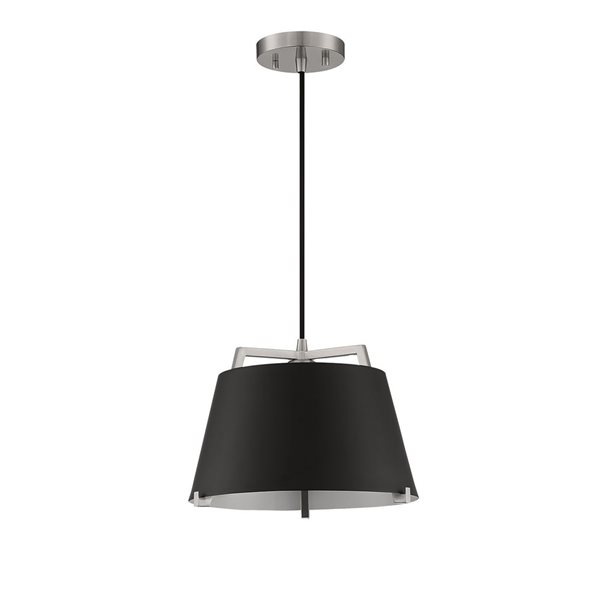 Kendal Lighting SKY Black Satin Nickel 1-Light Pendant