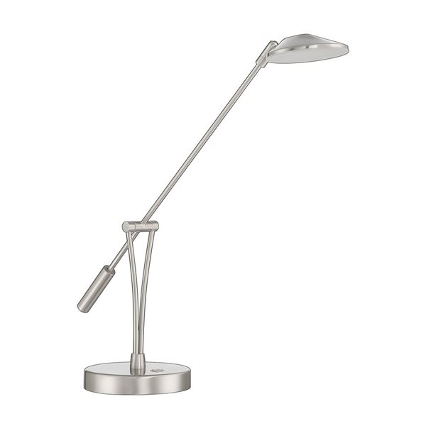 Lampe de bureau LAHOYA Kendal Lighting, nickel satiné