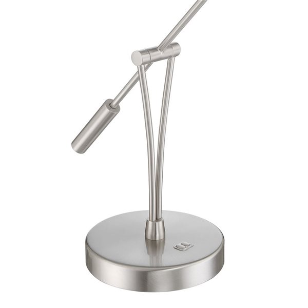 Kendal Lighting LAHOYA Satin Nickel Desk Lamp