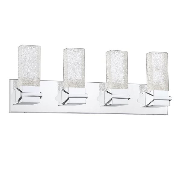 Kendal Lighting ICE Chrome 4-Light LED Vanity Light